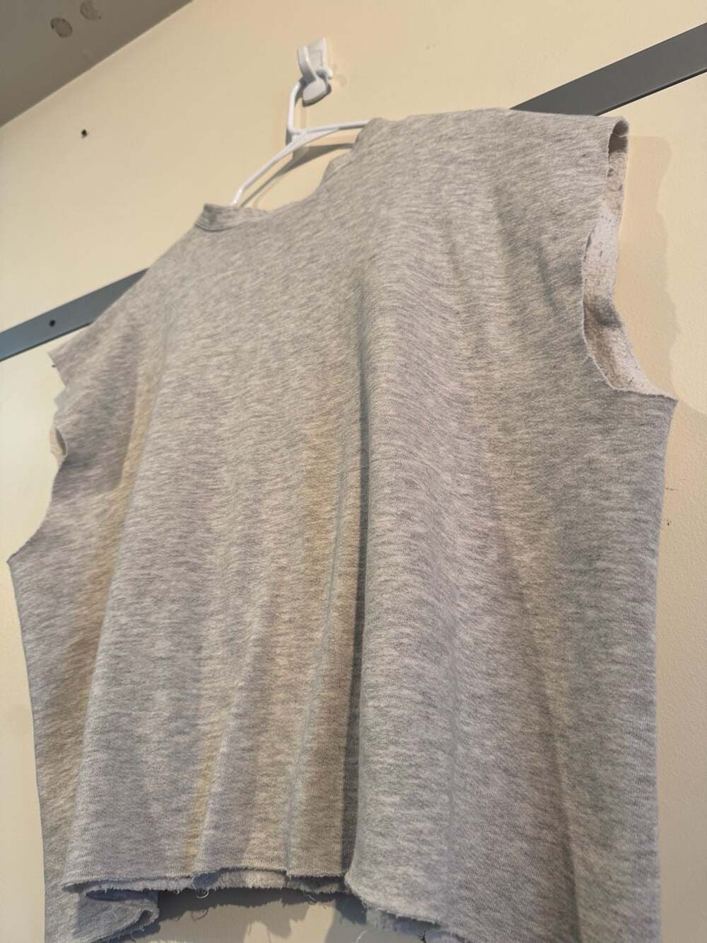 Vintage 1989 Mountain Lion Graphic Sleeveless Cropped Sweatshirt Size 4XL - Picture 3 of 7